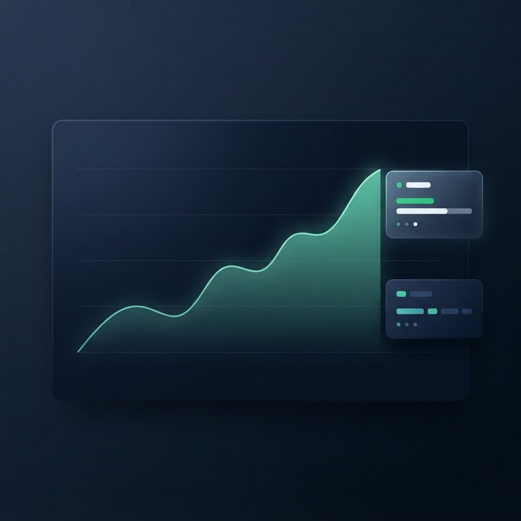 תצוגת מסך StockPro — גרף, תוצאת סריקה והסבר
