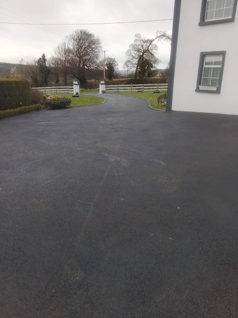 Finished block paving driveway installation in Waterford