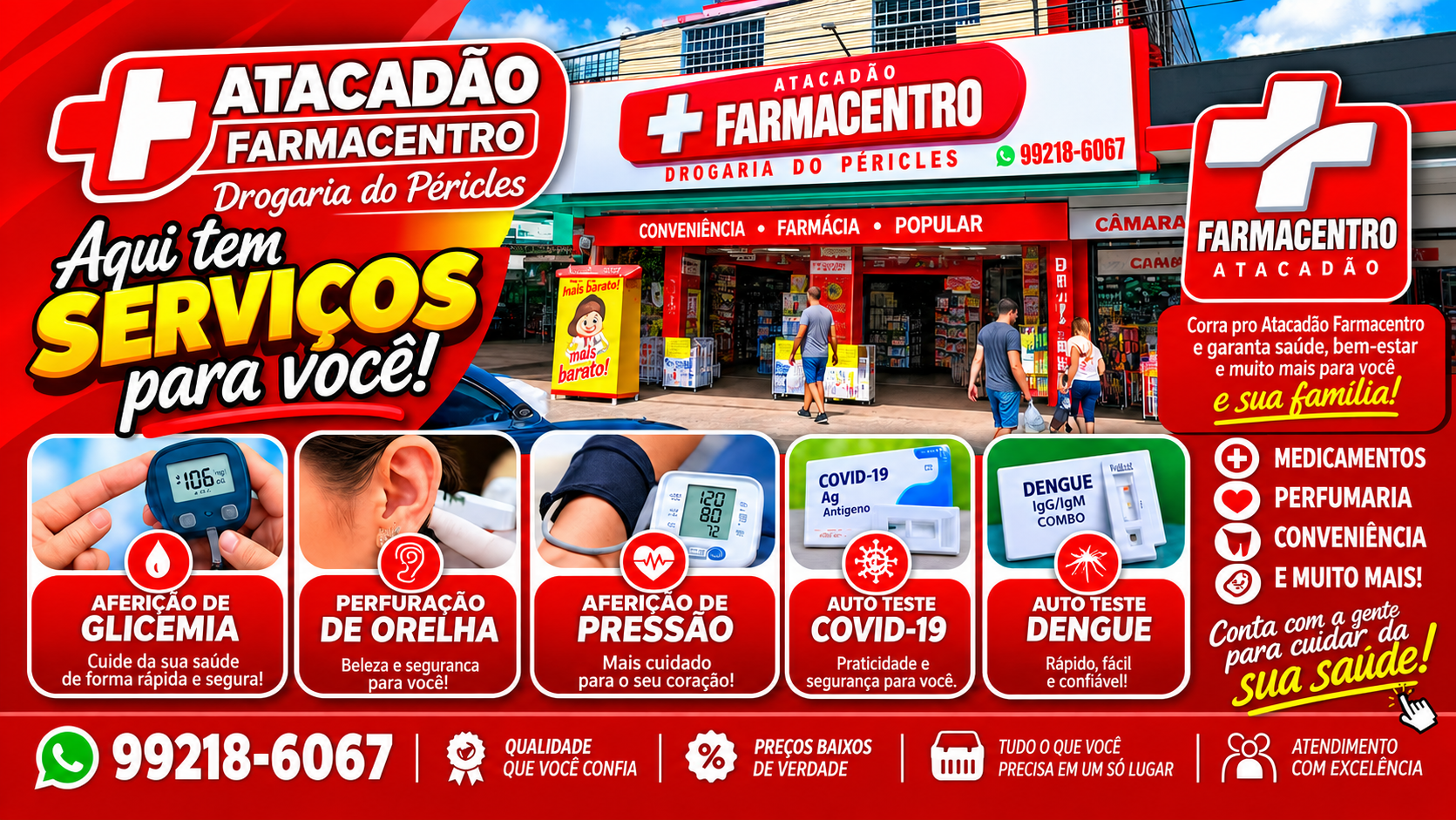 Serviços e ofertas da Atacadão Farma Centro