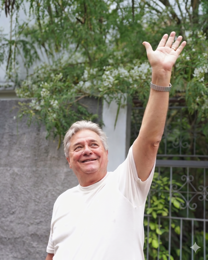 Luiz Paulo acenando