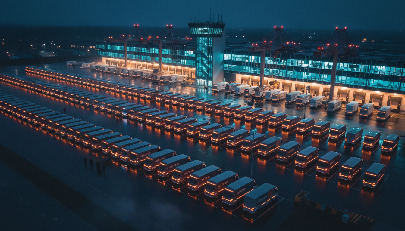 Speedline Express transportfaciliteit bij nacht
