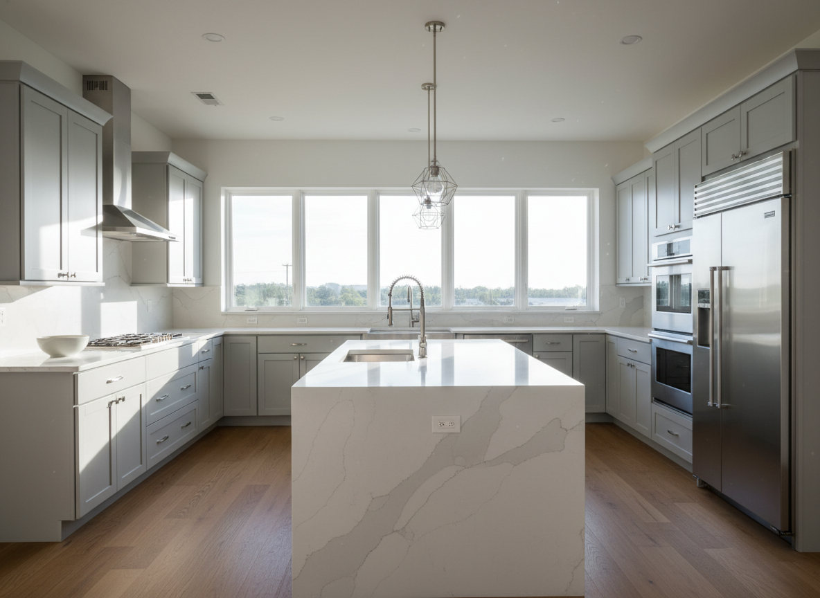 Gray Shaker Kitchen