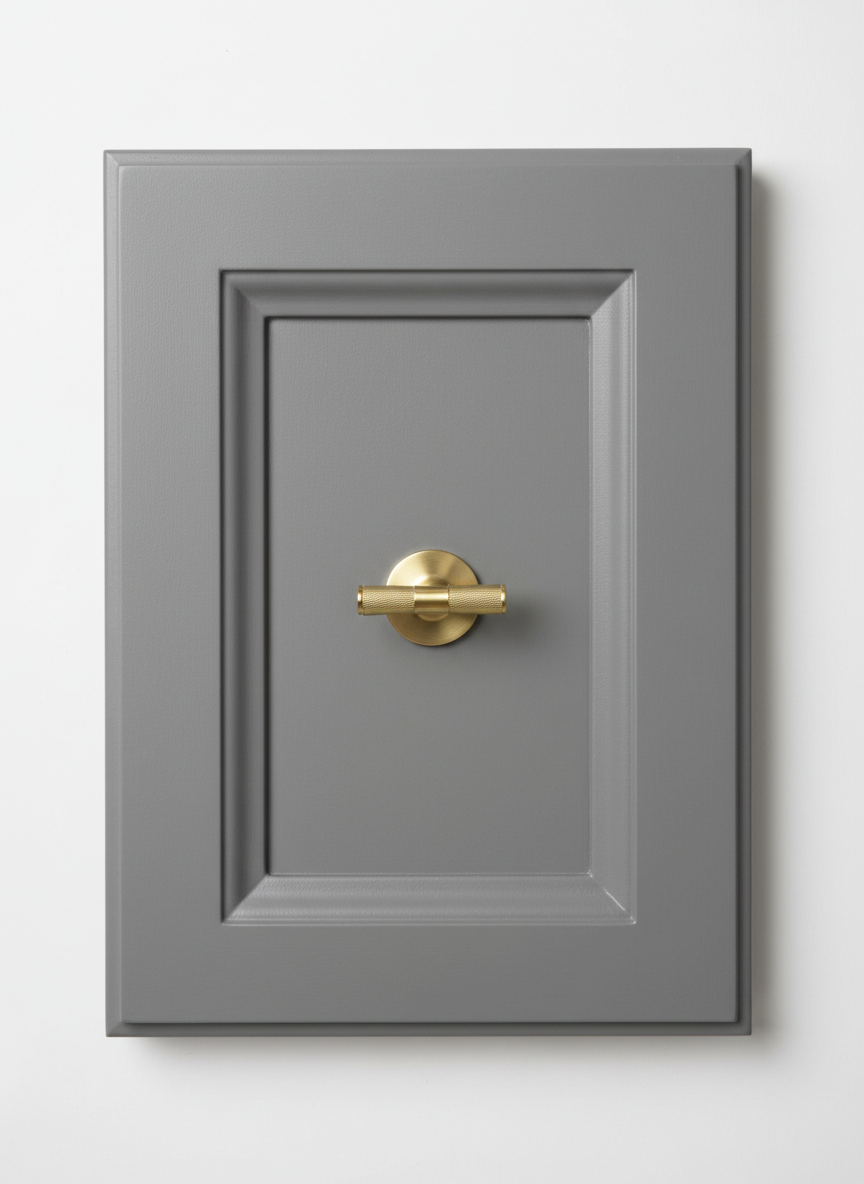 Delorean Gray cabinet door