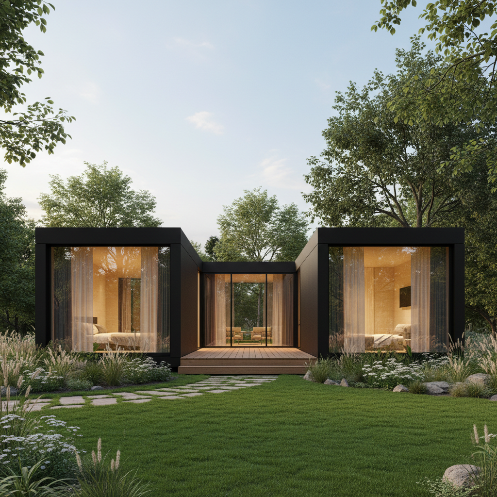 Module Ma Kaban Atypik sur pelouse verte