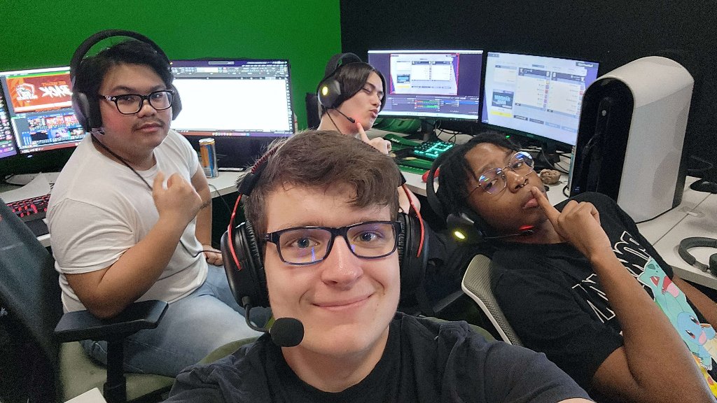 Production team at work
