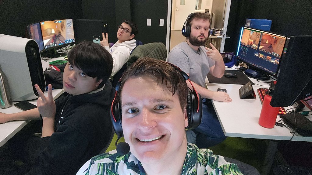 The crew at work