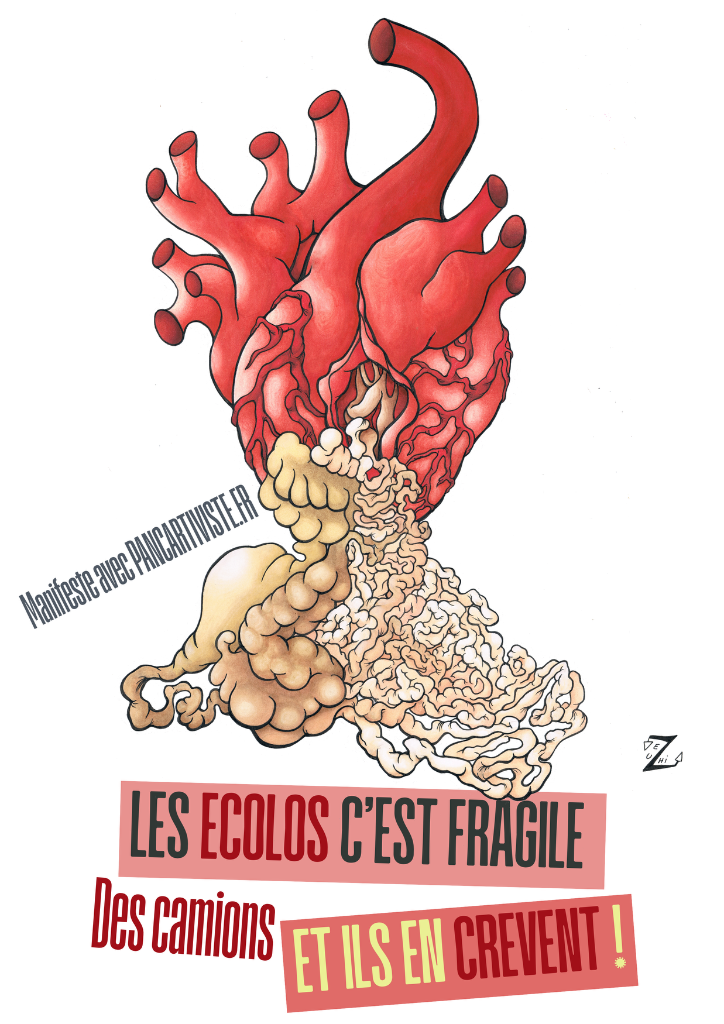 Cycliste quand tu Tombes Mille Camions Sortent de l'Ombre