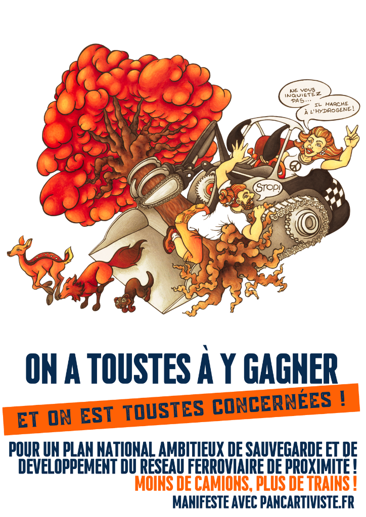 On a Toustes à y Gagner — Moins de Camions, Plus de Trains !