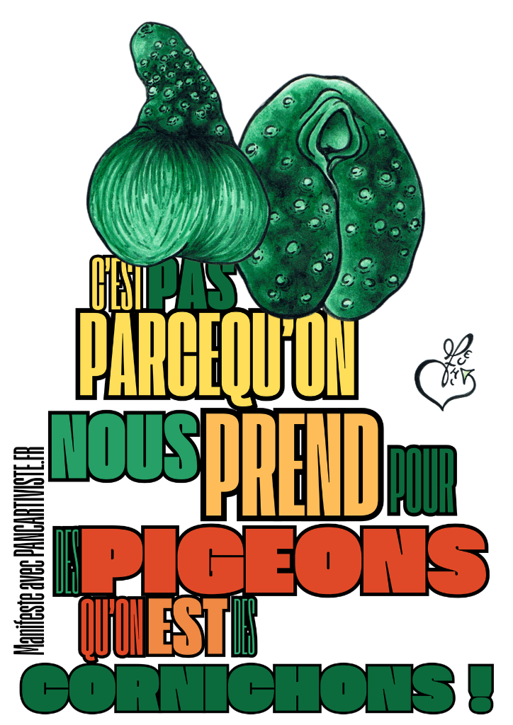 C'est pas Parcequ'on nous Prend pour des Pigeons qu'on est des Cornichons !