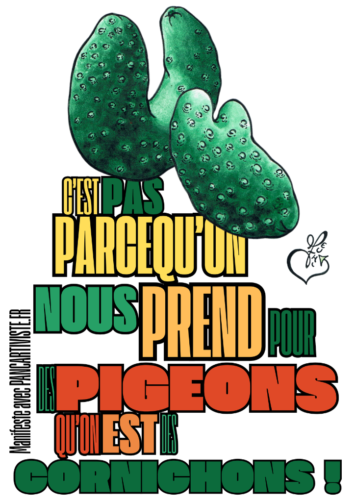 C'est pas Parcequ'on nous Prend pour des Pigeons qu'on est des Cornichons !