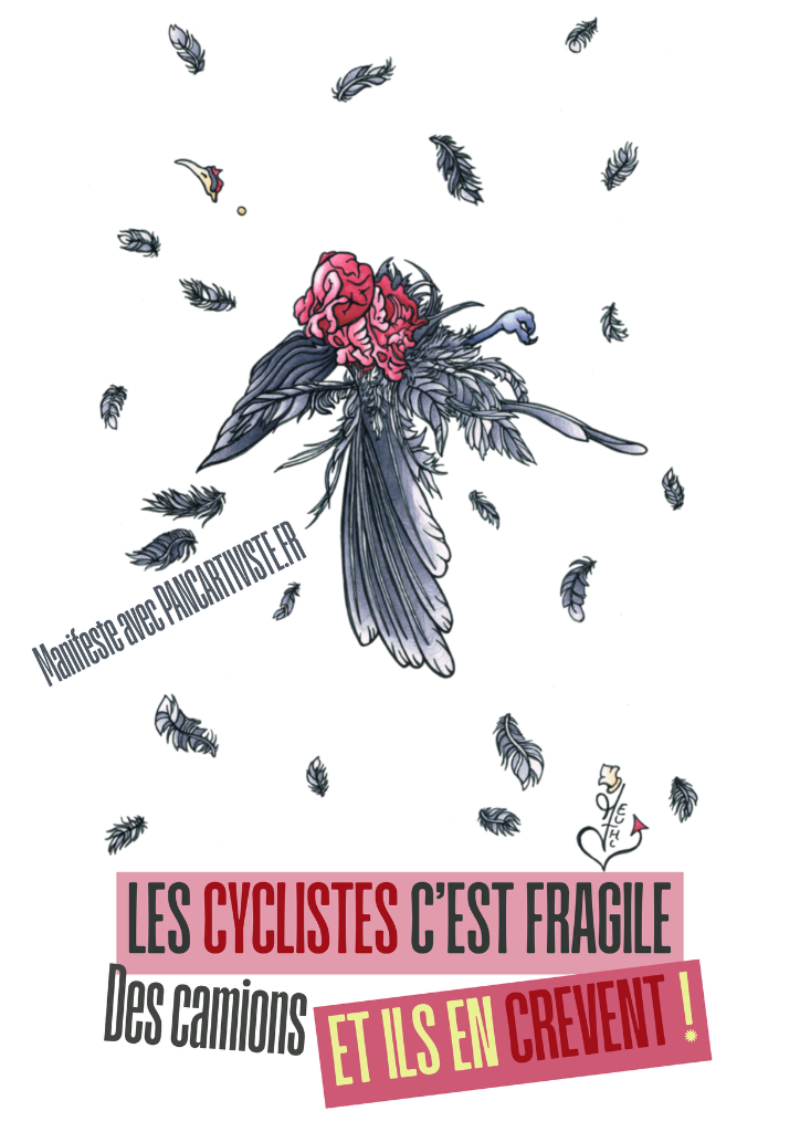 Les Cyclistes c'est Fragile, des Camions et ils en Crèvent !