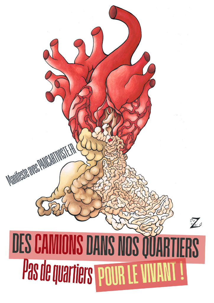 Des Camions dans nos Quartiers — Pas de Quartiers pour le Vivant !