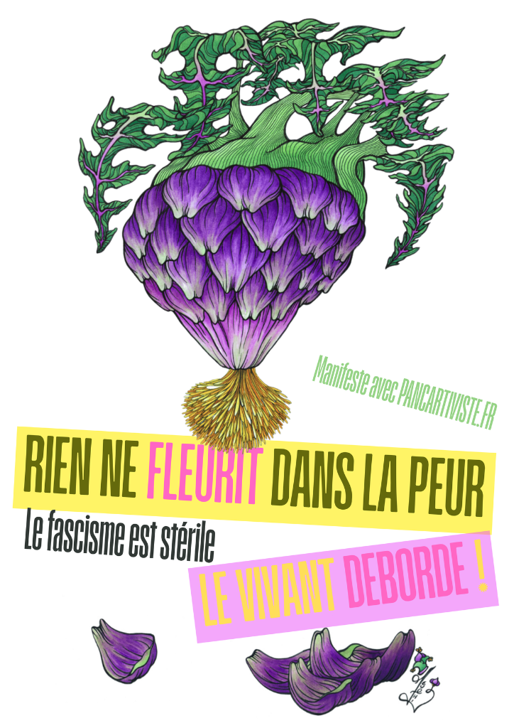Rien ne Fleurit dans la Peur — Cœur d'Artichaut Violet
