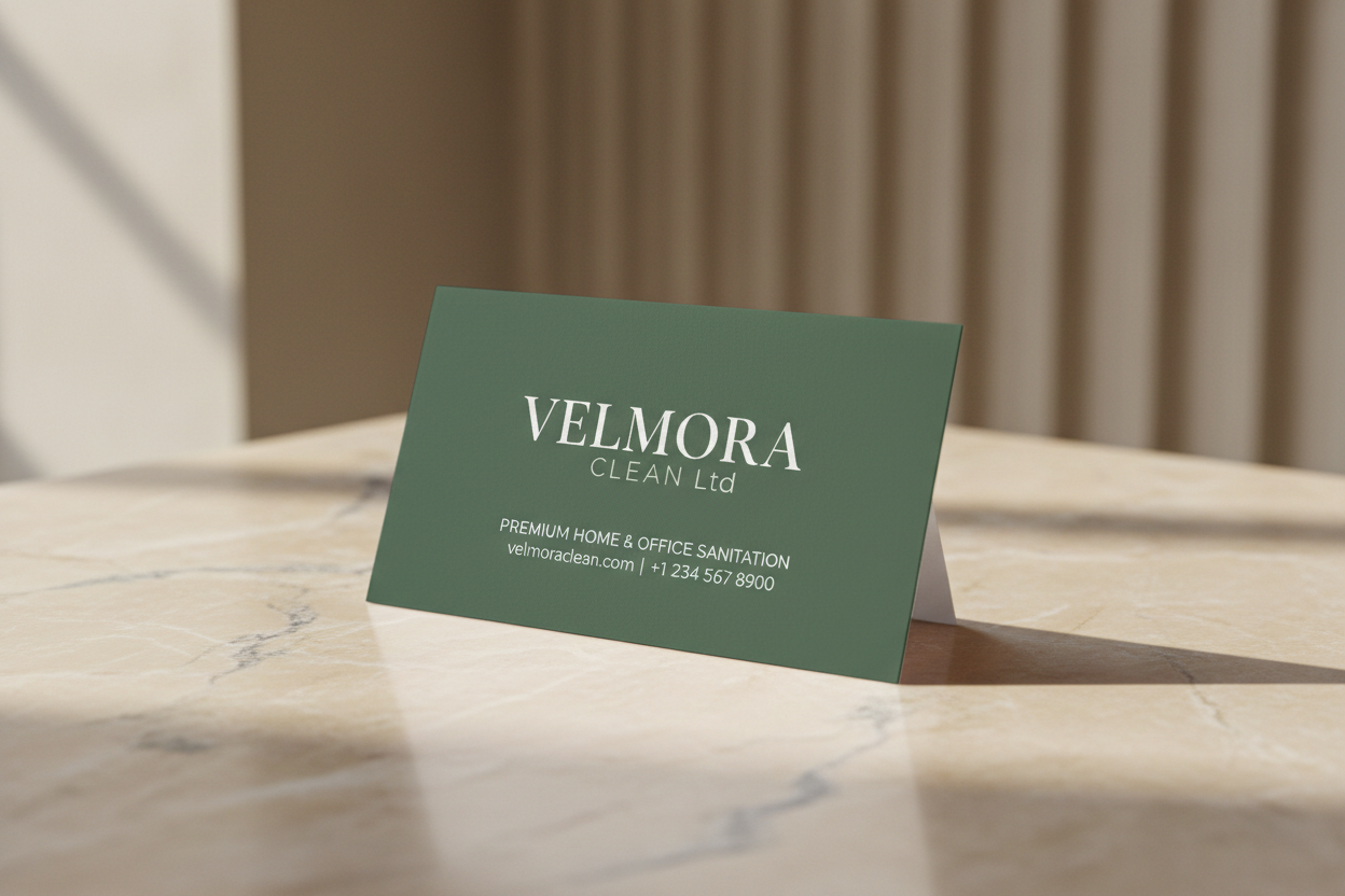 Velmora Clean Ltd business card