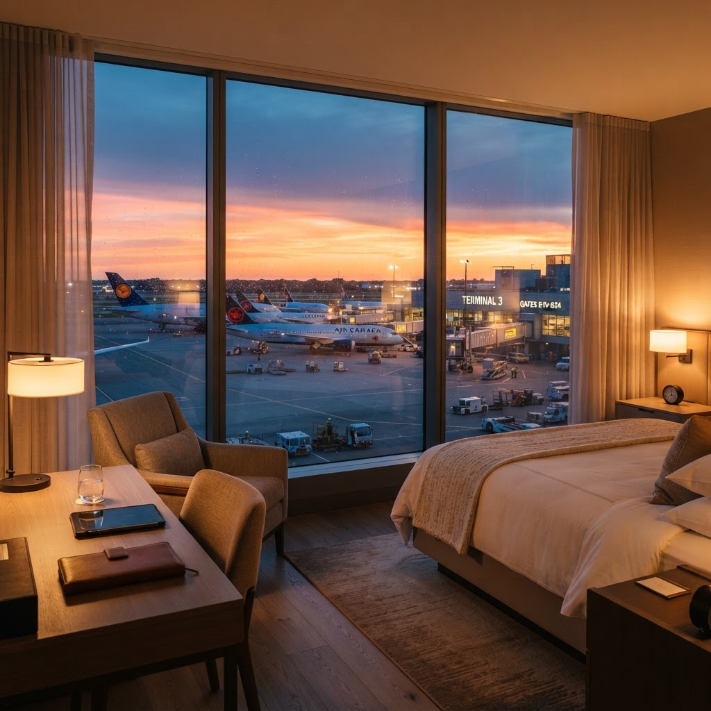 Hotel em Aeroporto: Como Evitar Prejuízos de R$ 1.500 em Conexões Aéreas