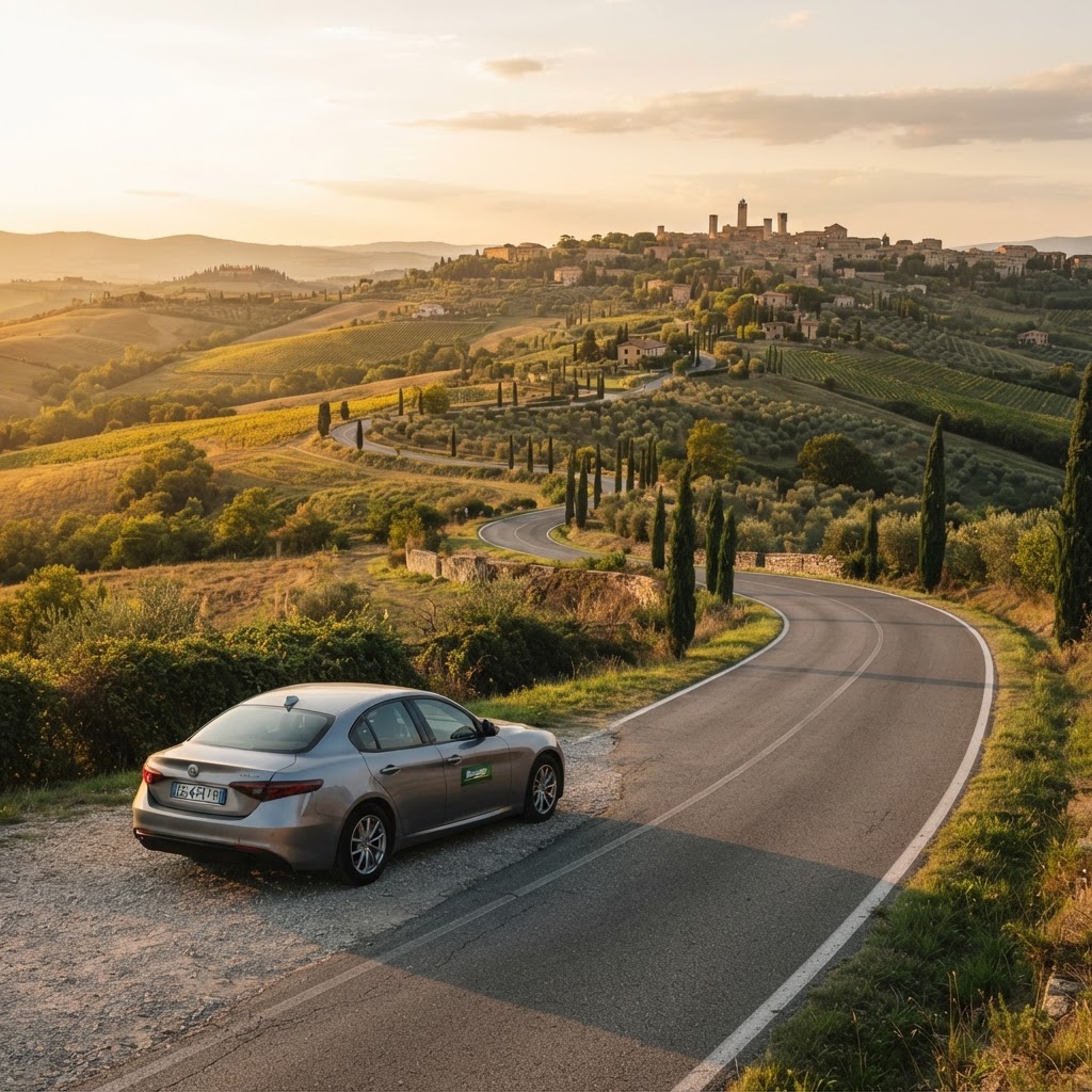 Imagem editorial sobre dicas de viagem: Aluguel de Carro na Europa em 2026: 7 erros que fazem você perder até R$ 2.000 por viagem