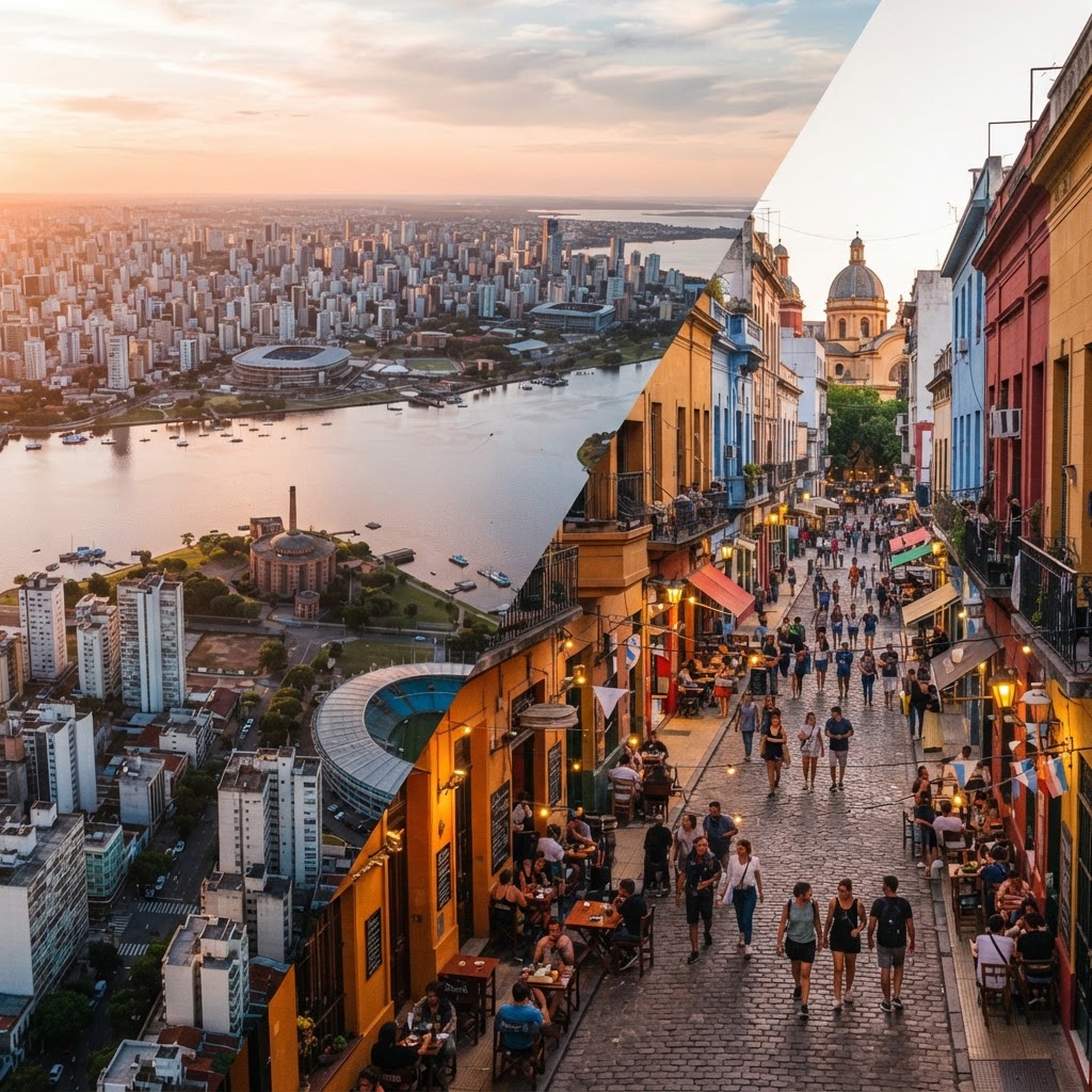 Capa editorial da rota Porto Alegre para Buenos Aires