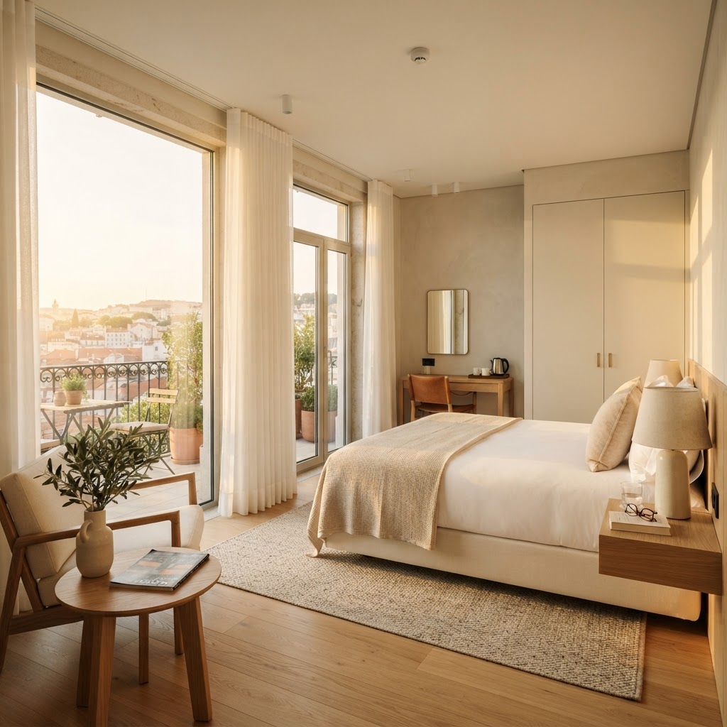Imagem editorial sobre dicas de viagem: Hospedagem 2026: Por que parei de usar Airbnb e como economizar 40% em hotéis e hostels