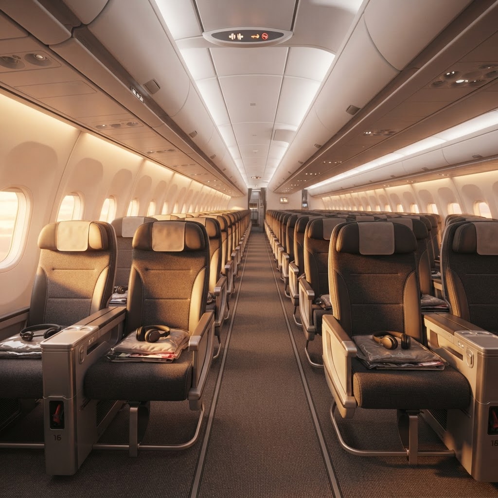 Imagem editorial sobre dicas de viagem: Assentos de avião: evite taxas de marcação de até R$ 3.000