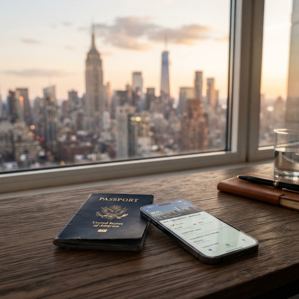 Imagem editorial sobre dicas de viagem: Guia para evitar dívidas médicas de 50 mil dólares seguro viagem para os eua