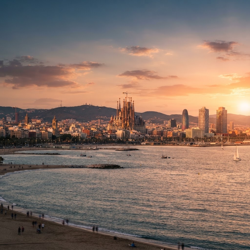Capa editorial da rota Recife para Barcelona