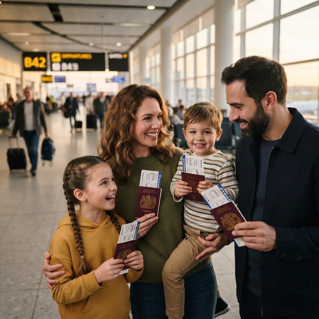 Imagem editorial sobre dicas de viagem: Viajar com Crianças: Guia Completo para Evitar Problemas no Embarque