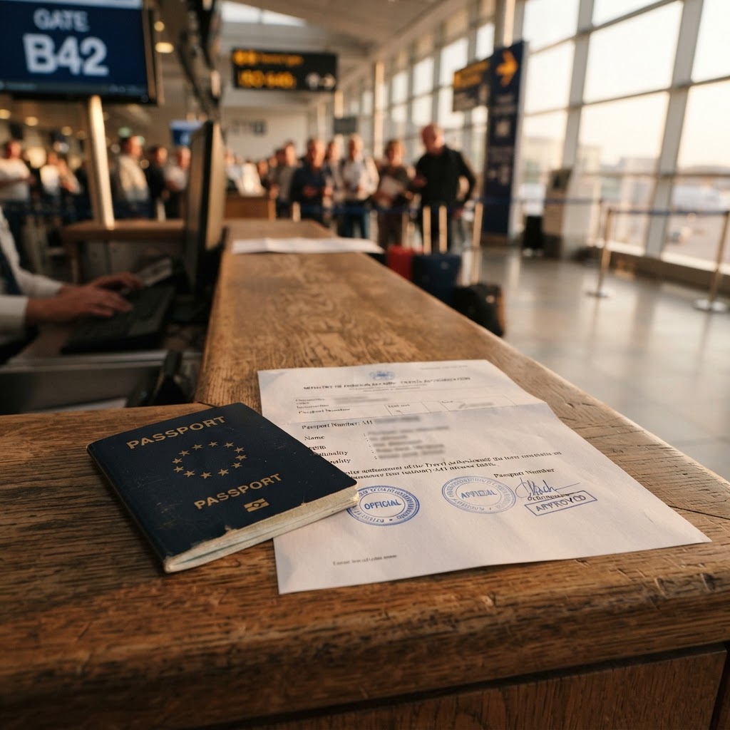 Imagem editorial sobre dicas de viagem: Documentação de Menores: Guia para Evitar Impedimento de Embarque Internacional
