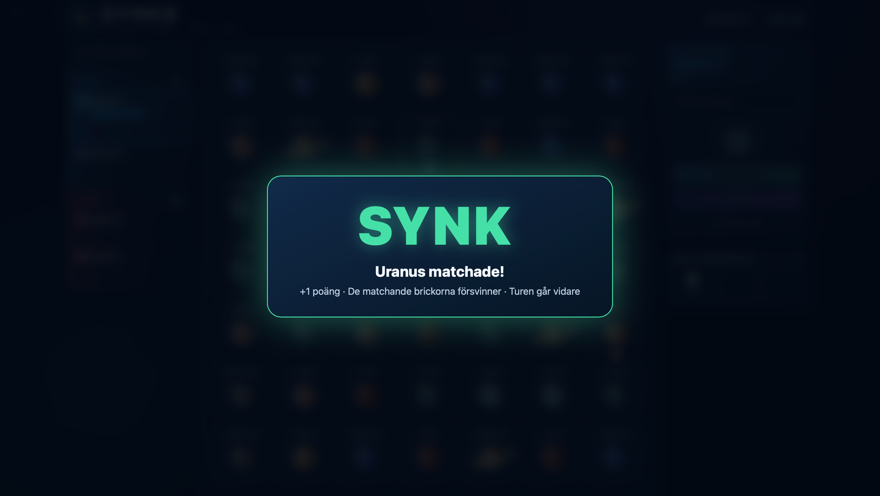 SYNK8 — lyckad SYNK
