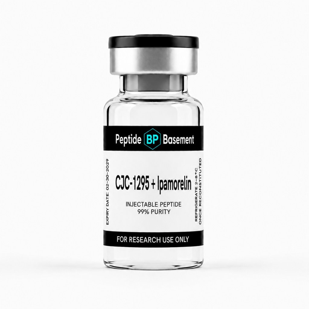 CJC-1295 + Ipamorelin research peptide — ≥99% purity, HPLC verified