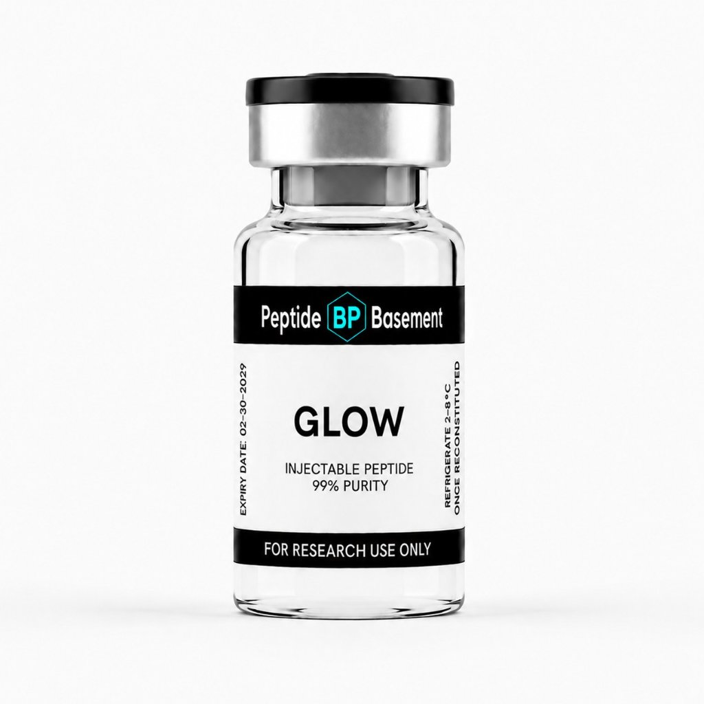 GLOW research peptide — ≥99% purity, HPLC verified