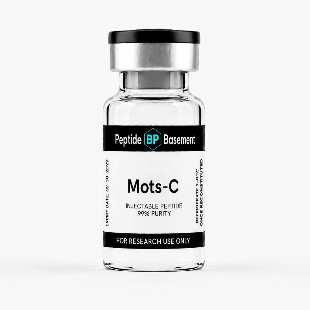 MOTS-c research peptide — ≥99% purity, HPLC verified