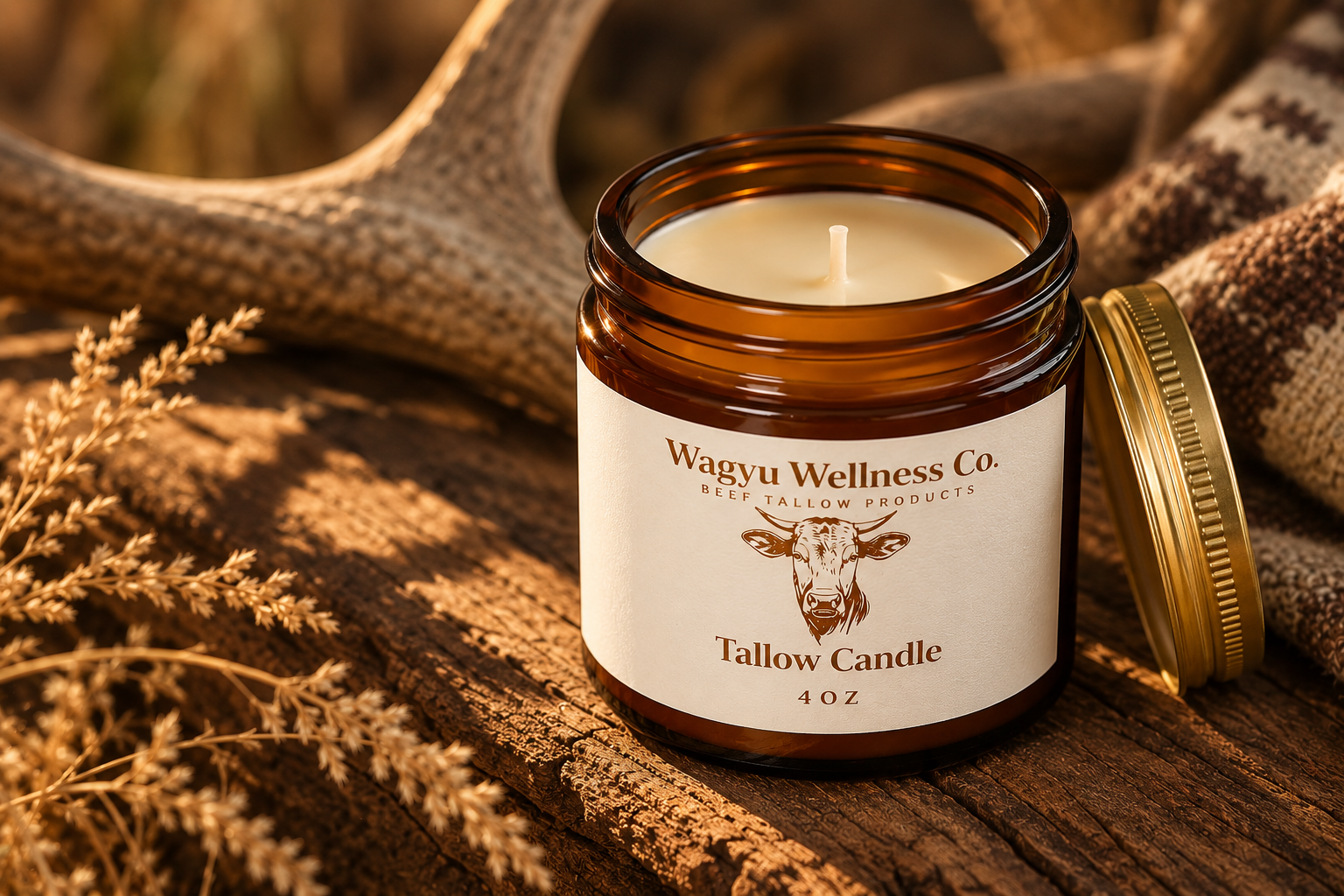 Wagyu Beef Tallow Candle