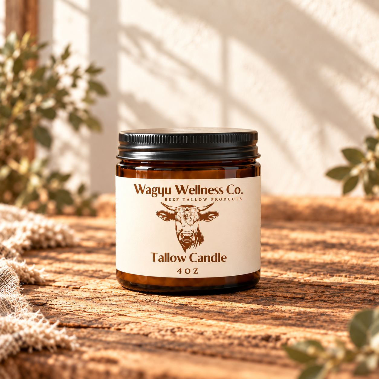 Wagyu Beef Tallow Candle