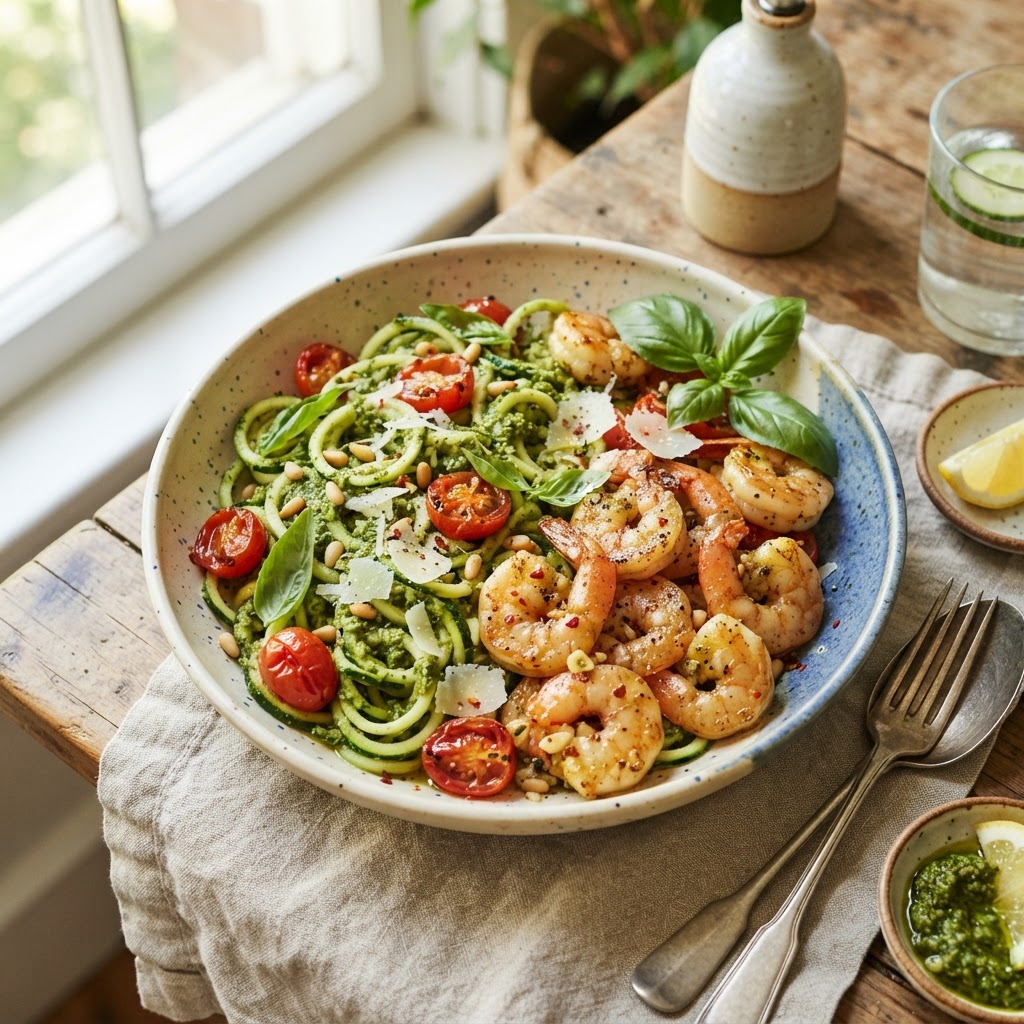 Shrimp & Zucchini Noodles