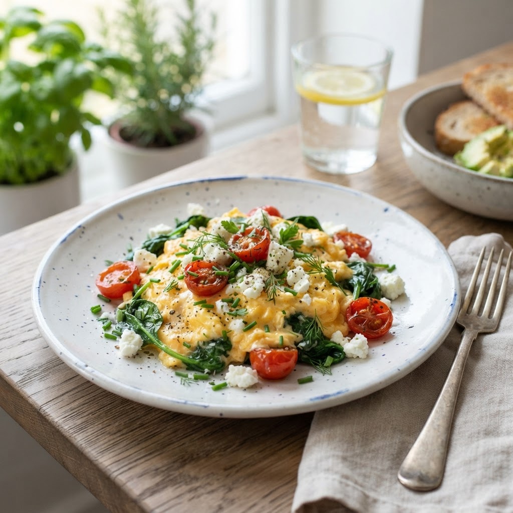 10-Minute Veggie Egg Scramble