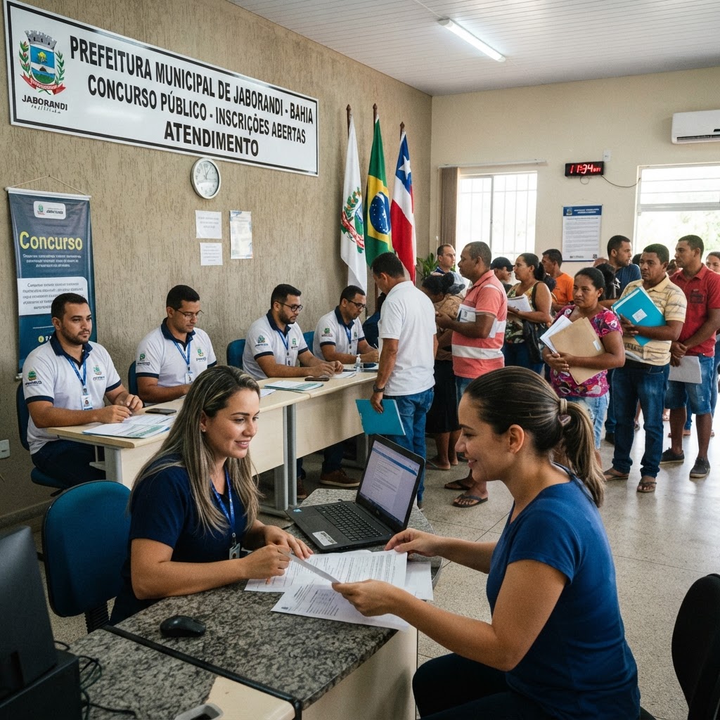 Concurso em Jaborandi (BA) segue com inscrições abertas para diversos cargos
