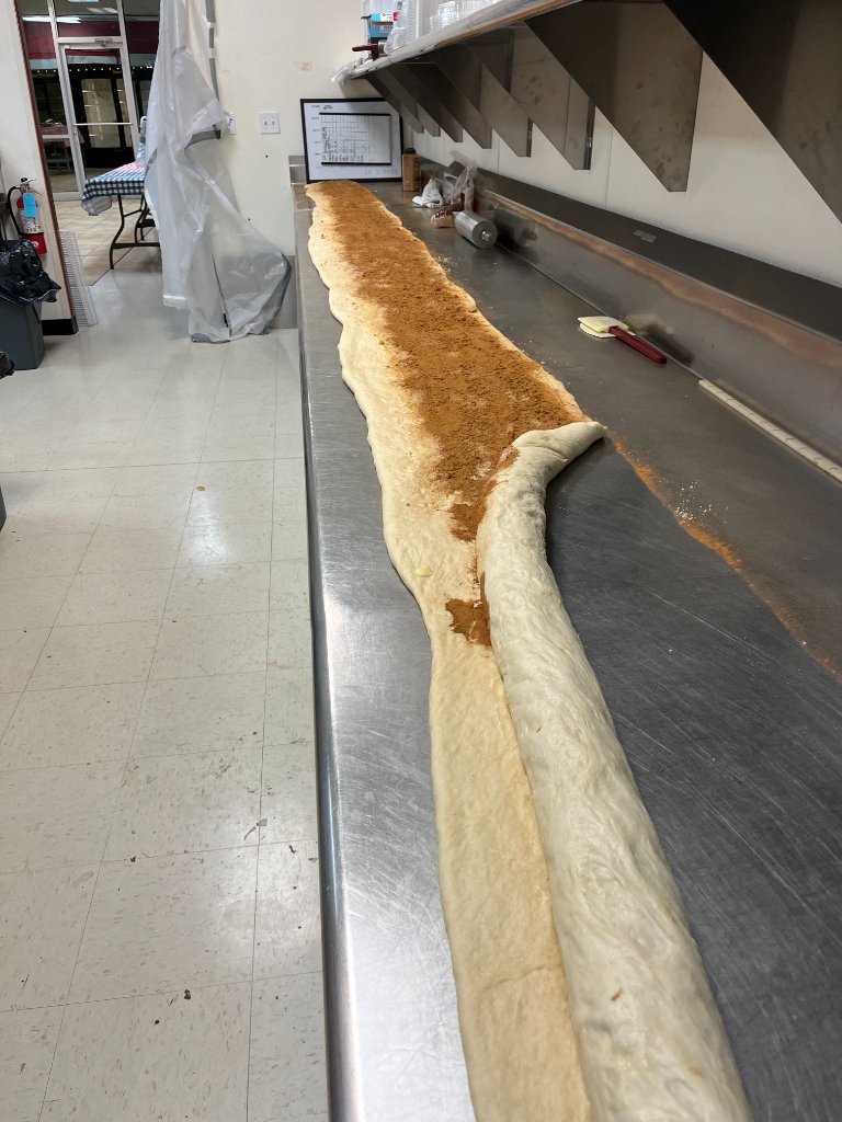 Rolling the dough — the long way