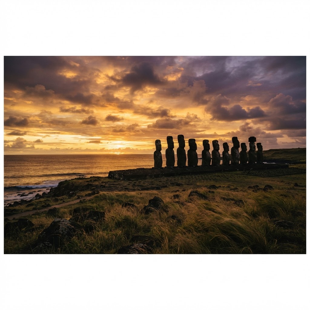 The mysterious statues on Easter Island