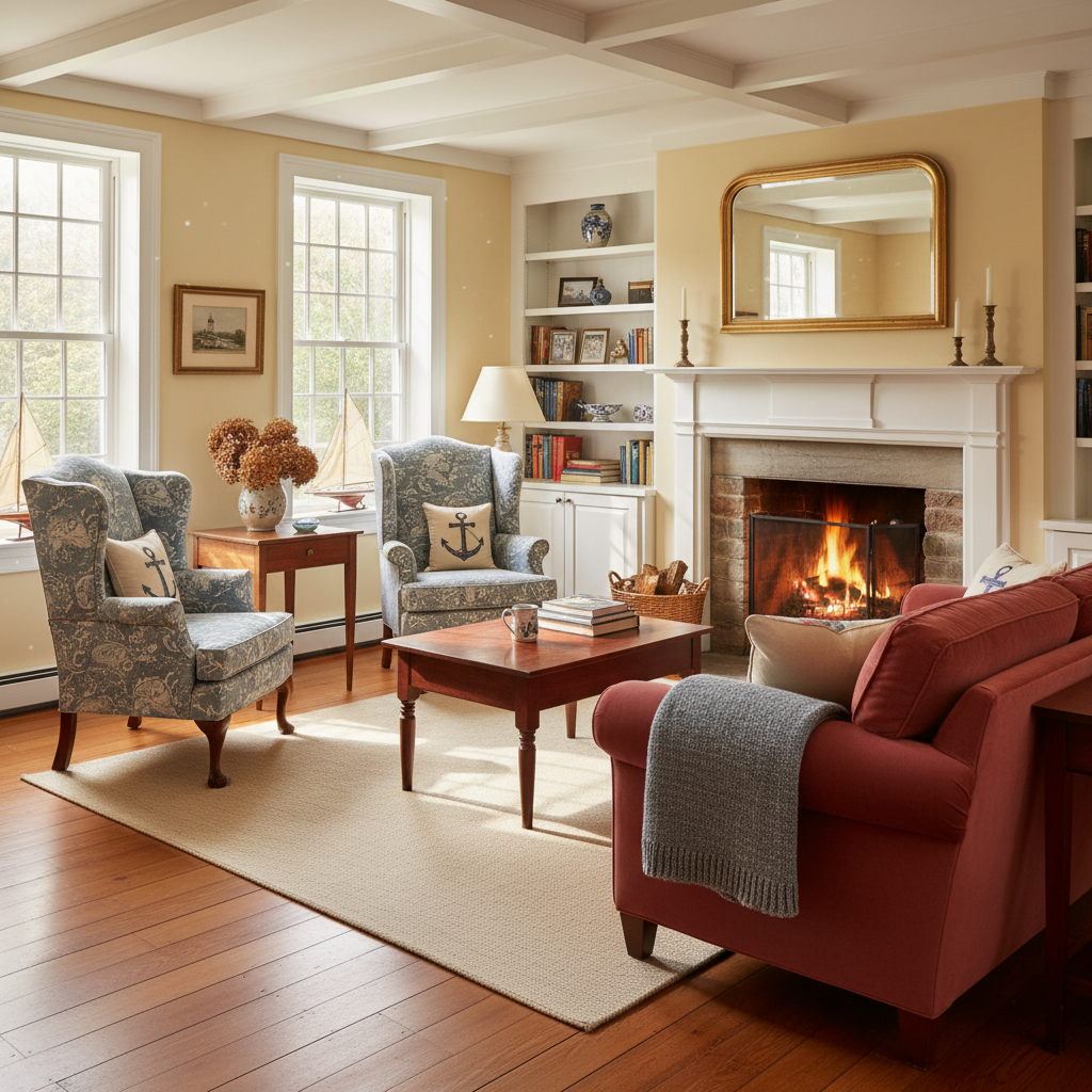 RI home interior with natural light through new windows