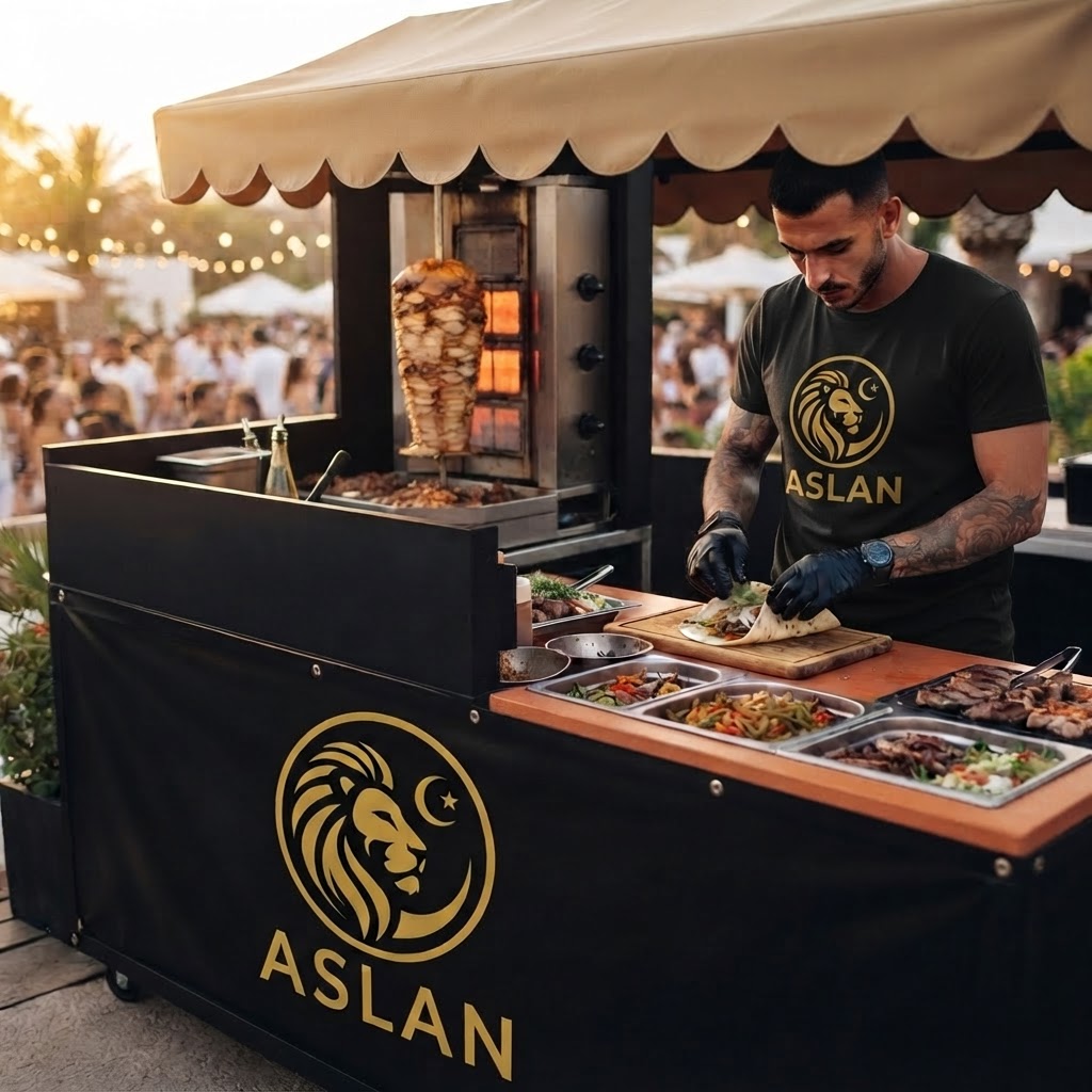 Puesto de catering Aslan