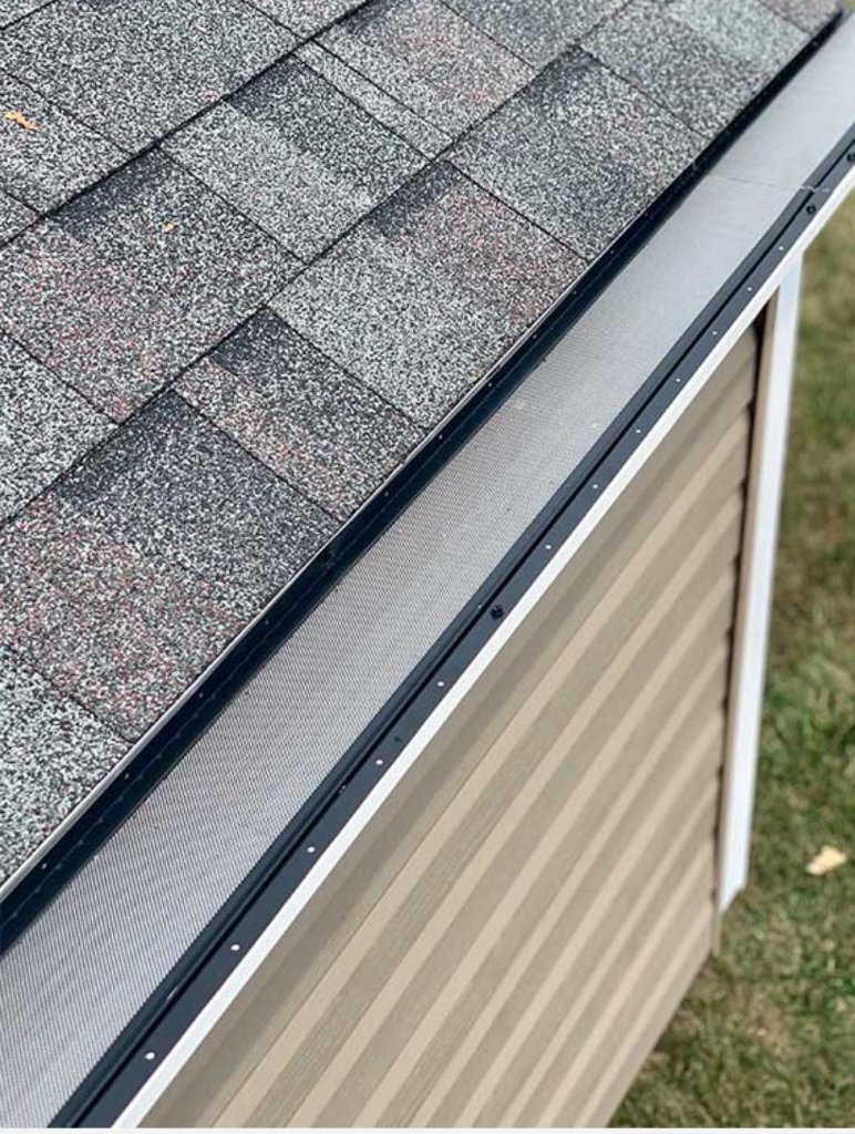 Gutter guard close up