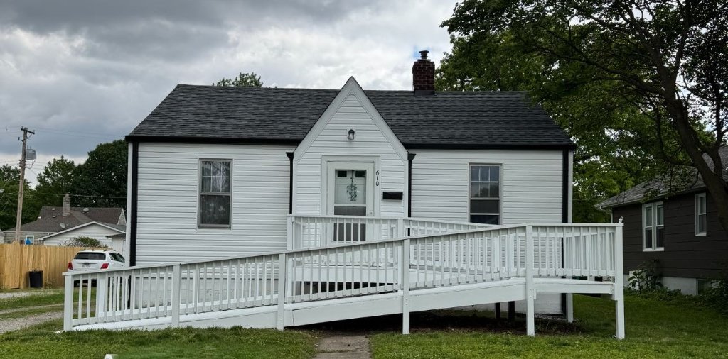 Home with new siding