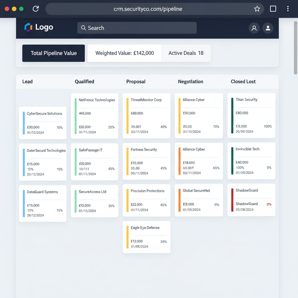 CRM Pipeline screenshot
