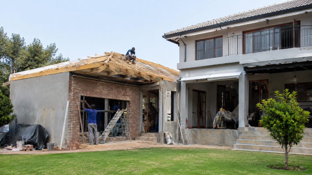 Home extension under construction — OIKOS Construction