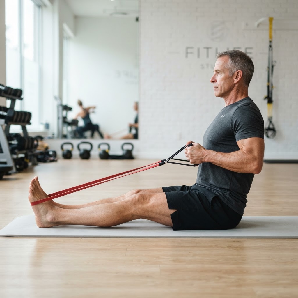 Seated Resistance Row (Band Optional)
