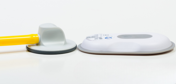 Traditional stethoscope auscultation