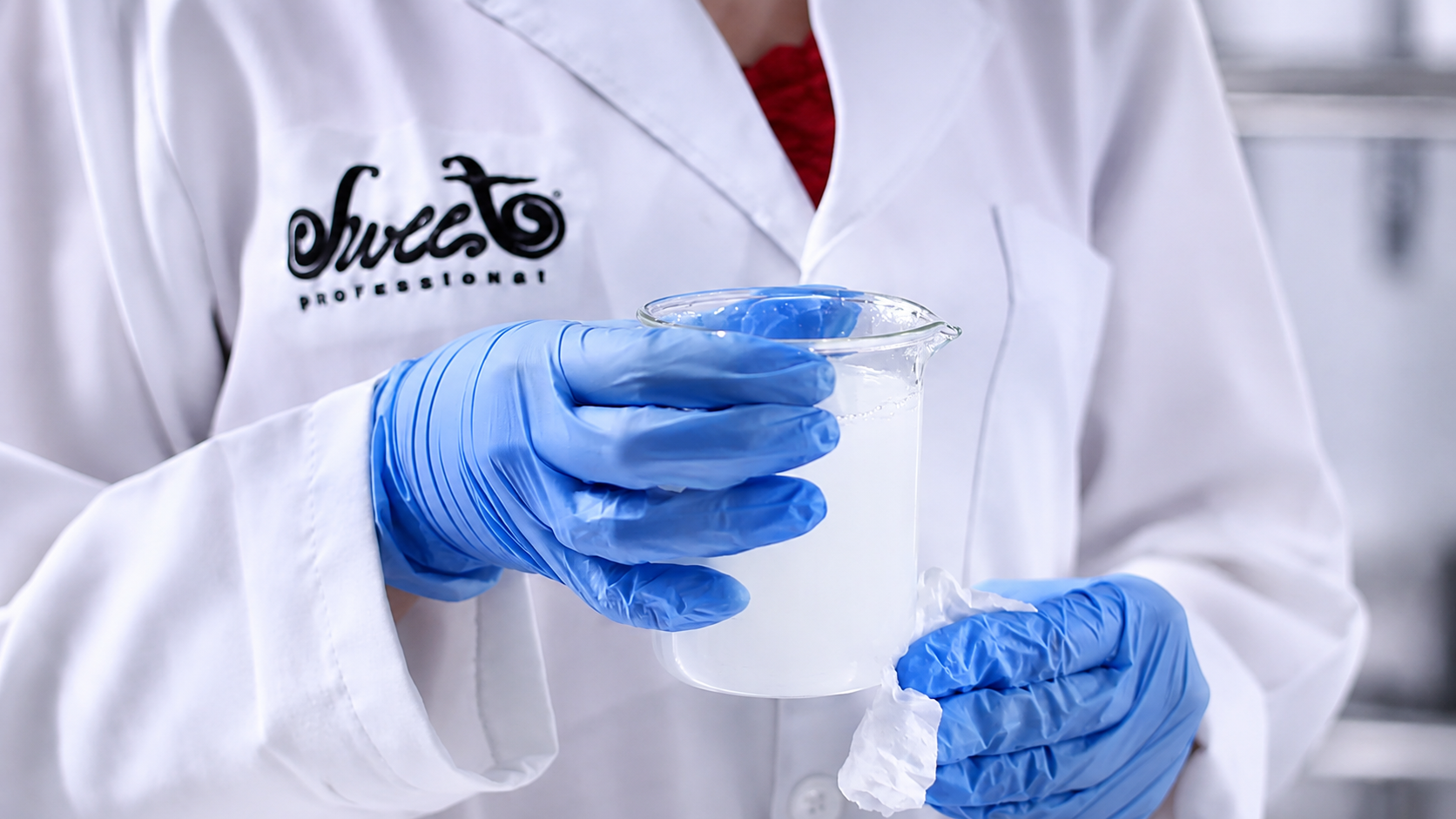 Investigación científica en el laboratorio de Sweet Professional