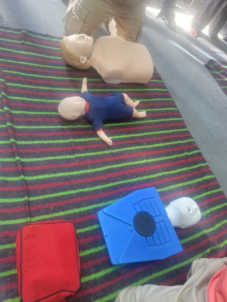 Paramedic Inside Ambulance
