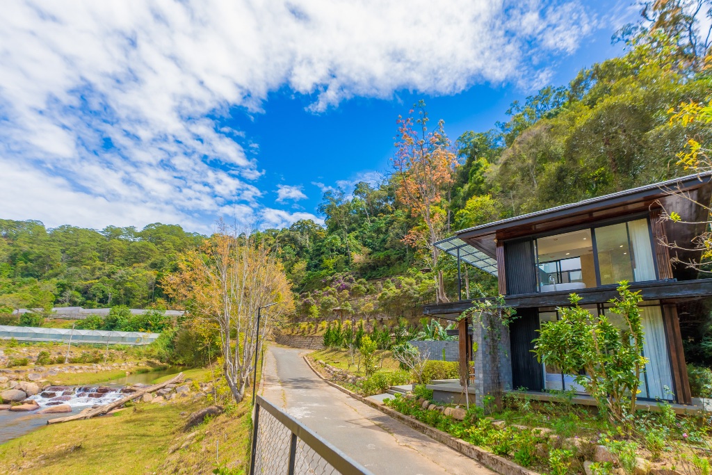 Casa Gaia Mountain Retreat nestled in the misty highlands of Dalat