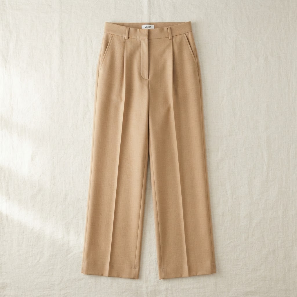 Charcoal Wide-Leg Trousers